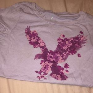 American Eagle tee t-shirt light purple xs